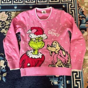 Pink Grinch Christmas Sweater